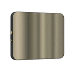 Stripes and the City | Black Pinstripes Laptop Case