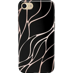 Midnight Ride | Black and Gold Metallic Waves Case