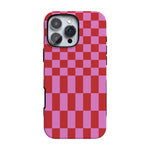 Vibe Check | Pink Checkerboard Case