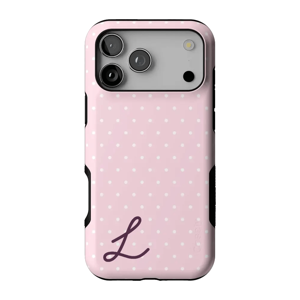 On the Dot | Pink & White Polka Dot Case