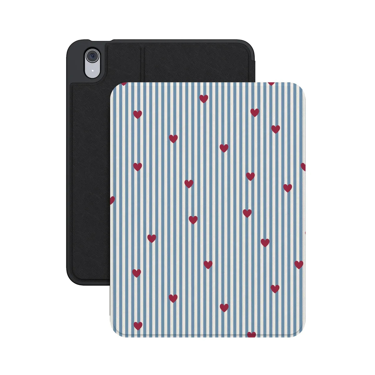 Love Lines | Blue Stripes iPad Case