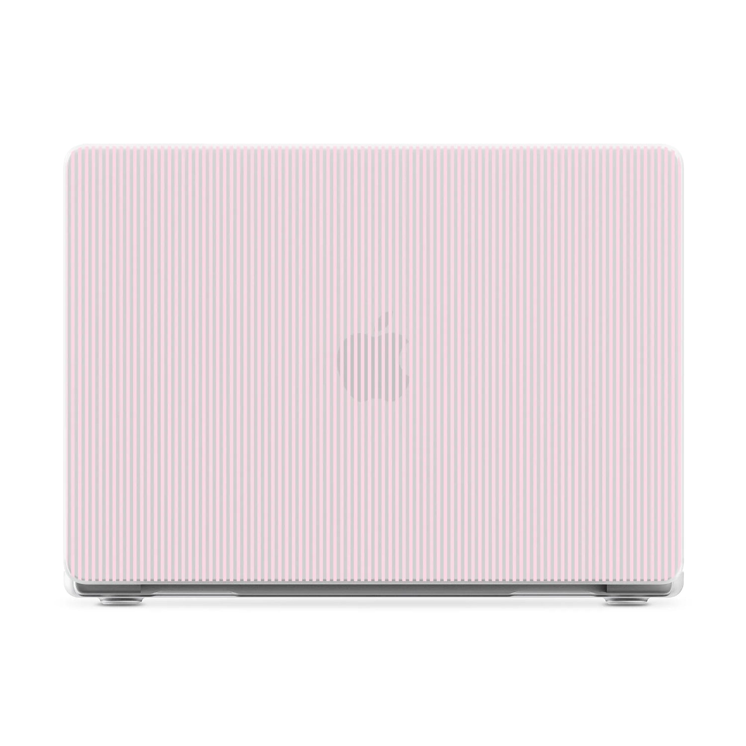 Stripes and the City | Light Pink Pinstripe Laptop Shell