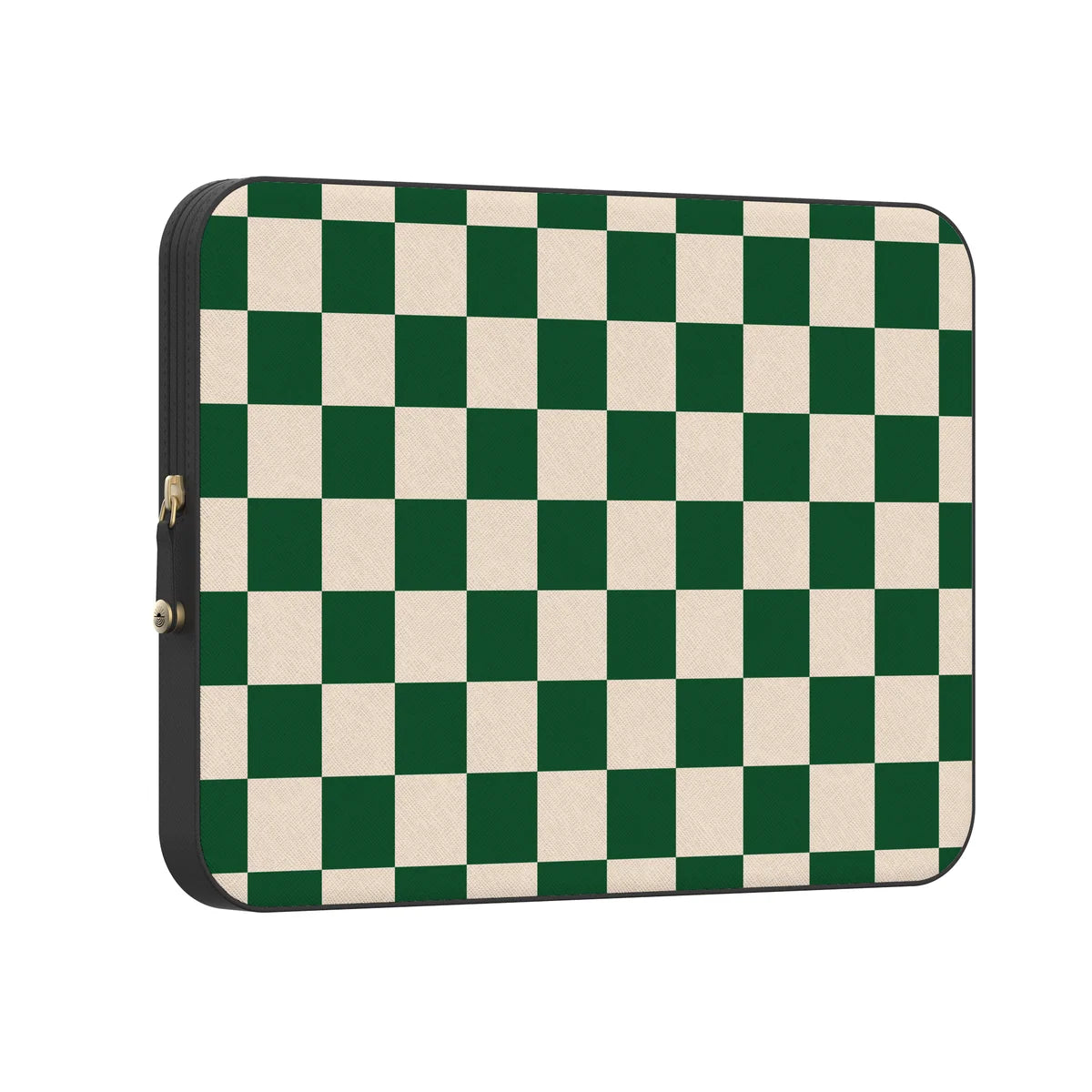 Fit Check | Green Checkerboard Laptop Case