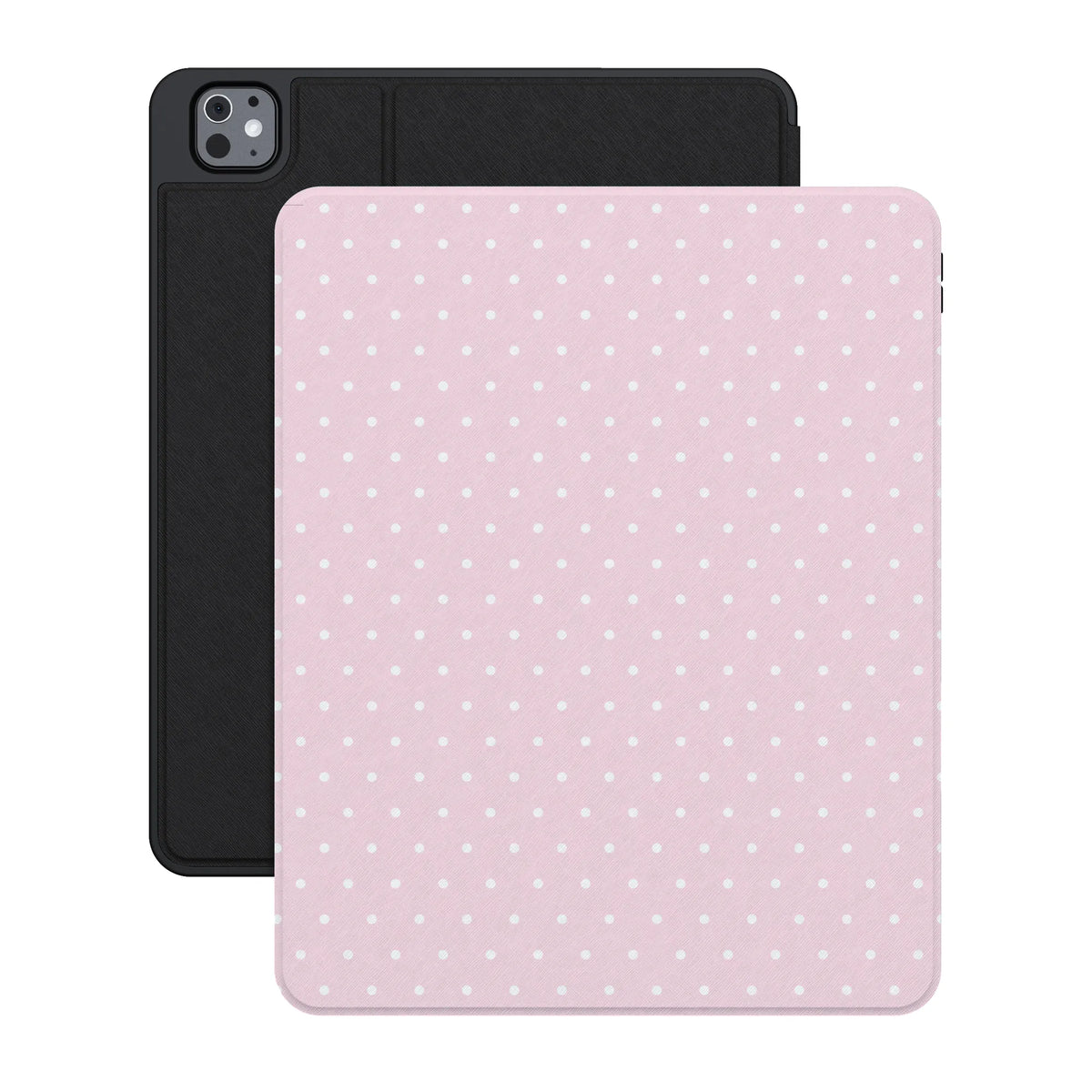 On the Dot | Pink & White Polka Dot iPad Case