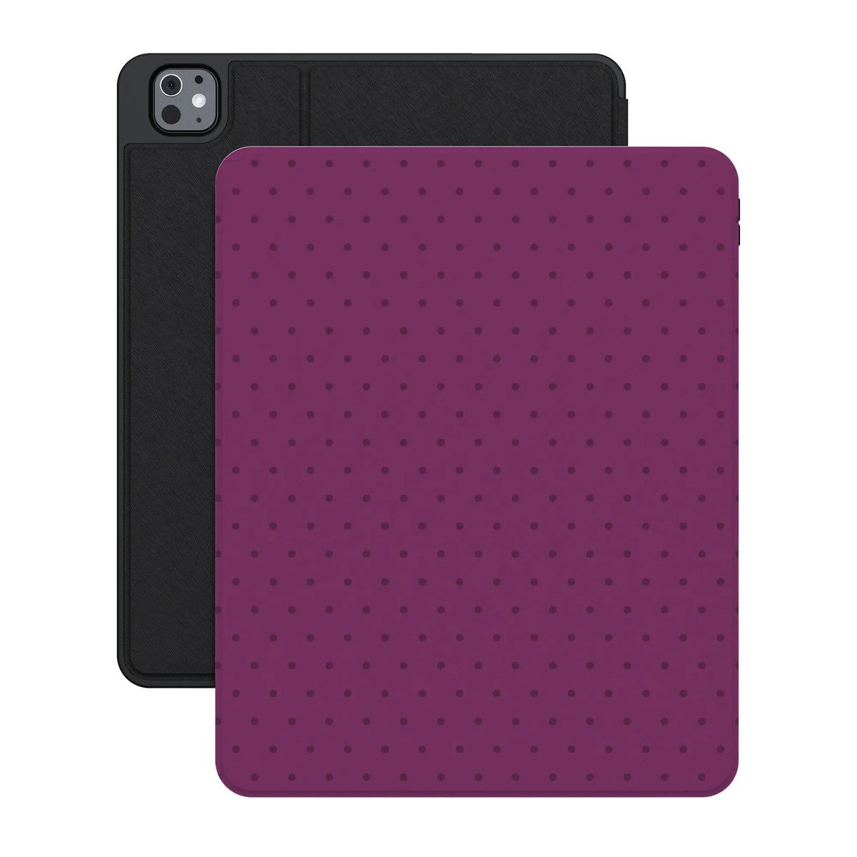 On the Dot | Plum Polka Dot iPad Case