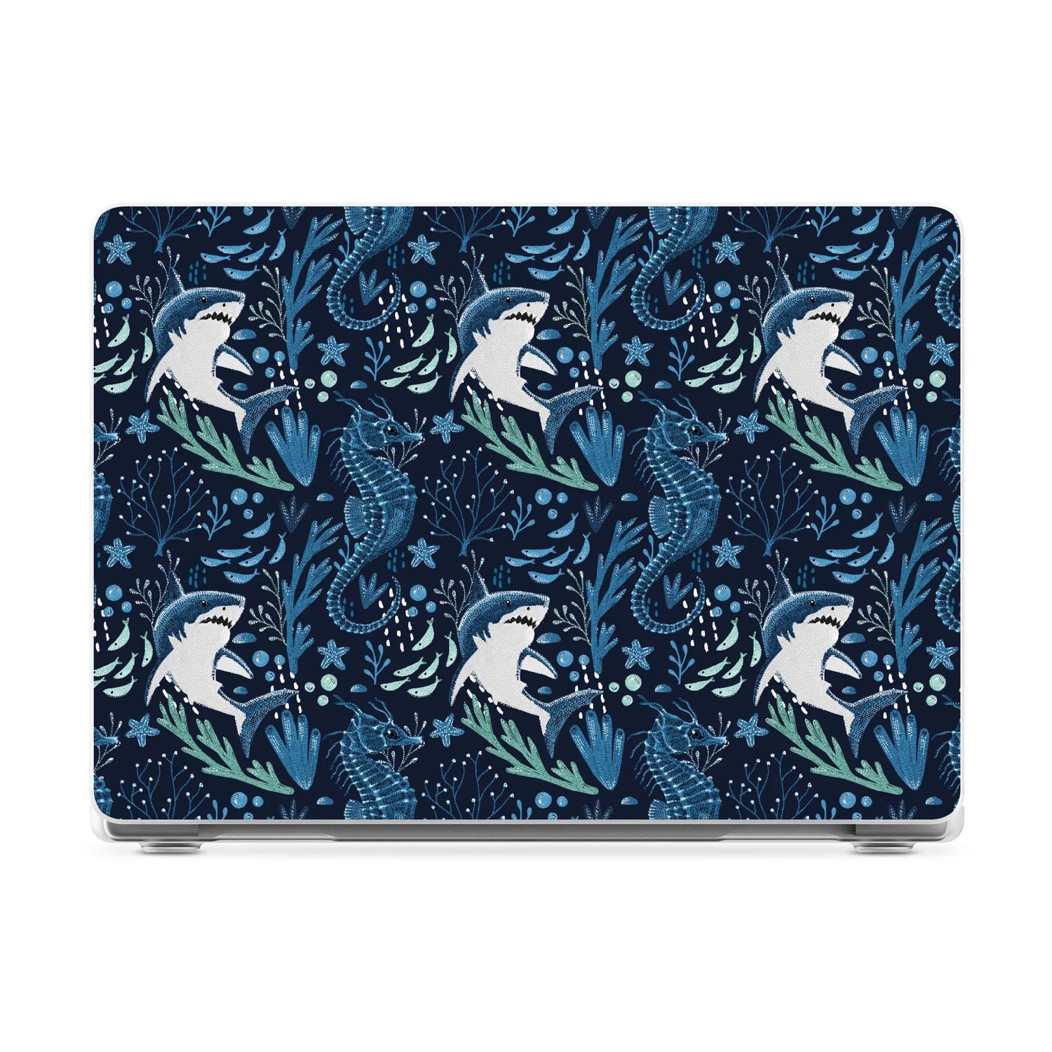 Midnight Reef | Shark Print Laptop Shell