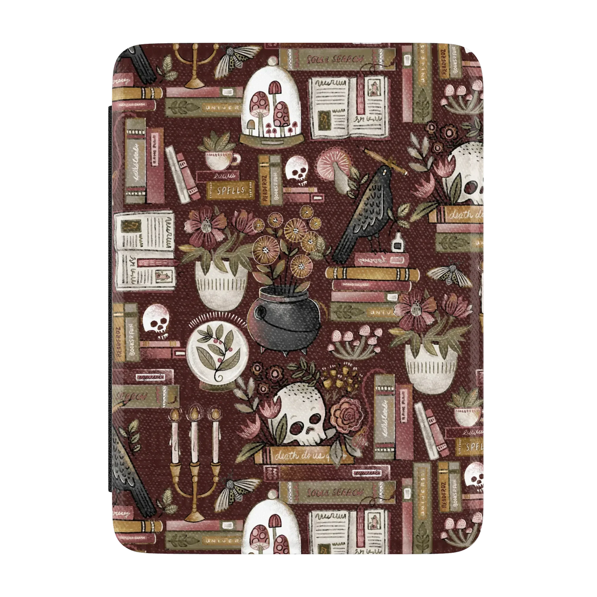 Gothic Noir | Spooky Bookshelf Kindle Case