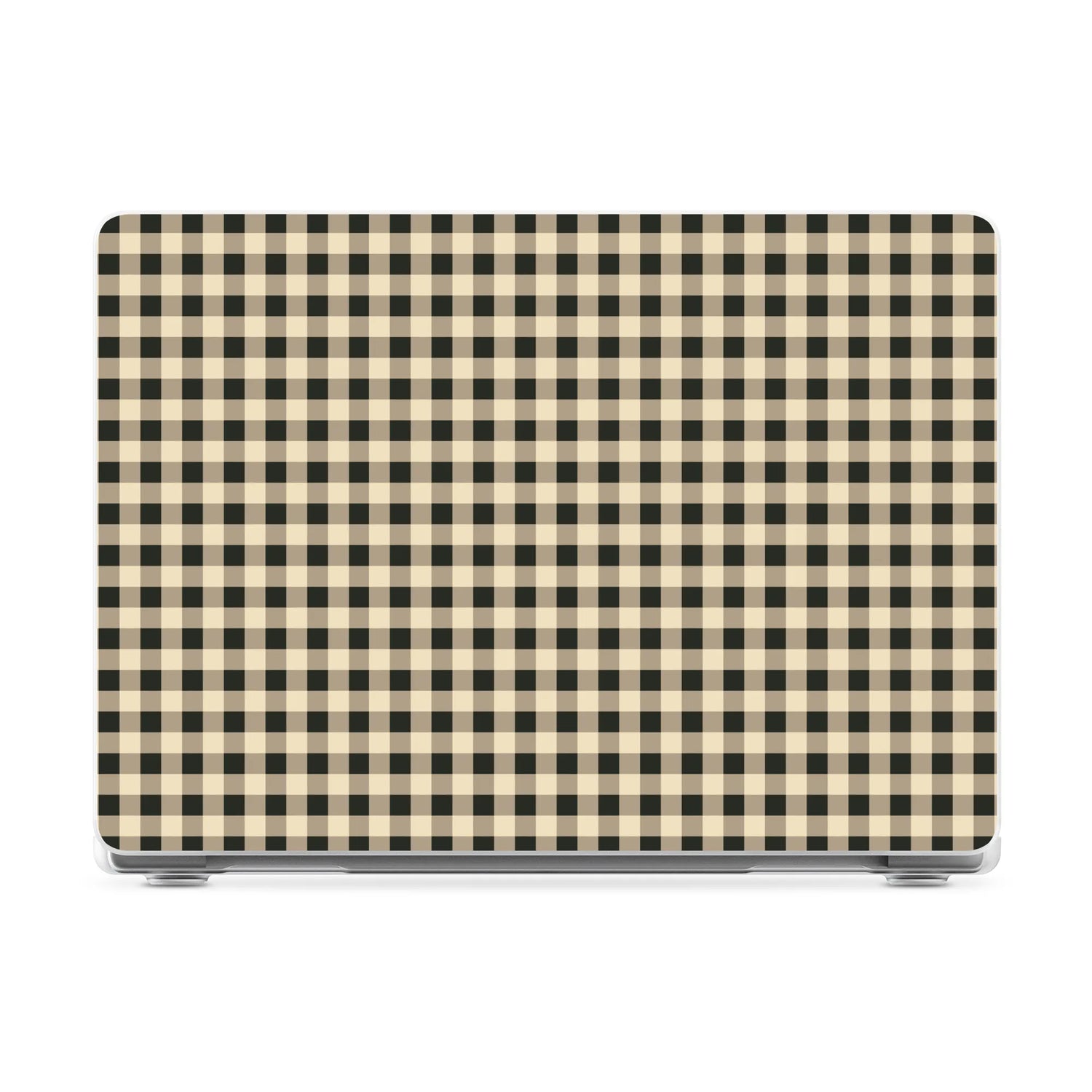 Cedar Lane | Black & Cream Gingham Laptop Shell