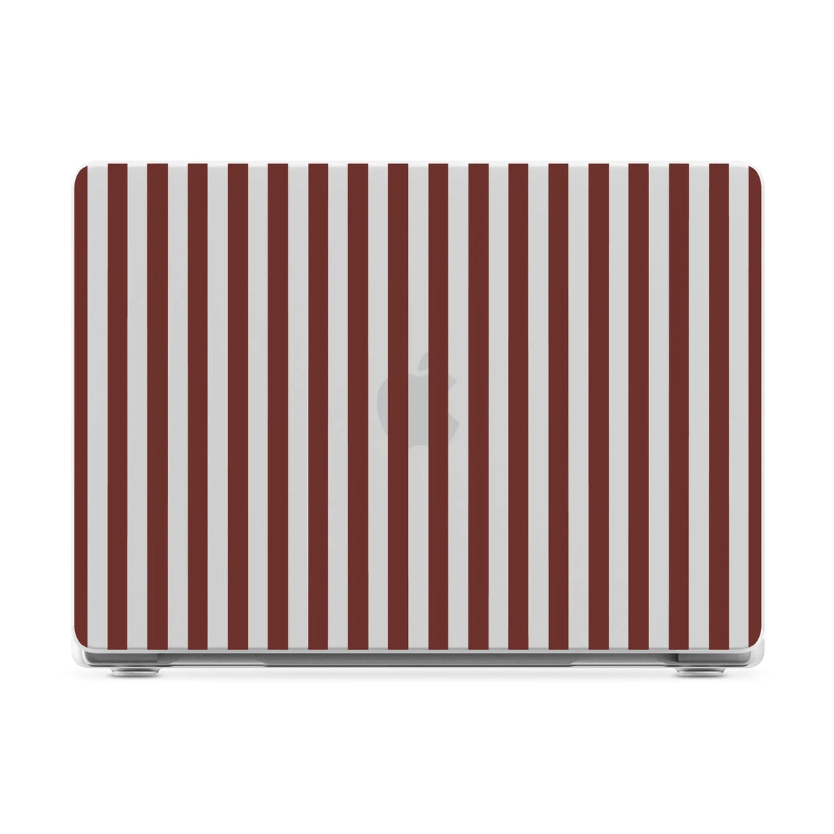 Sunday in Brooklyn | Burgundy Stripes Laptop Shell