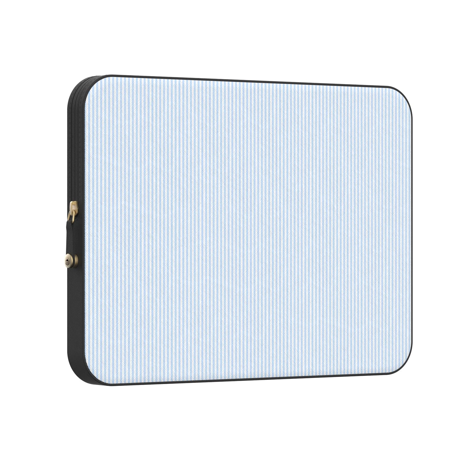 Stripes and the City | Light Blue Pinstripe Laptop Case