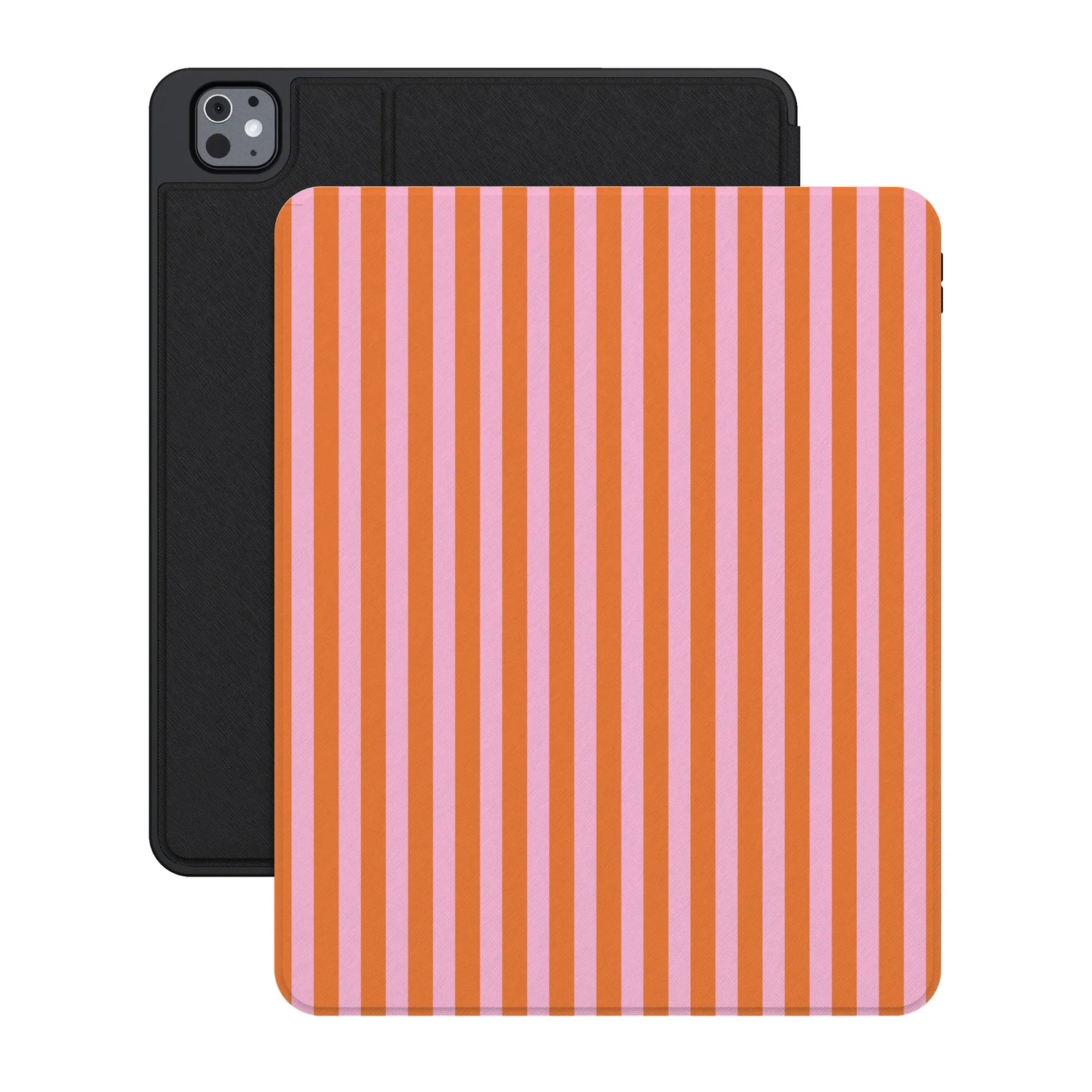 Perfect Stripes | Orange & Pink Stripes iPad Case