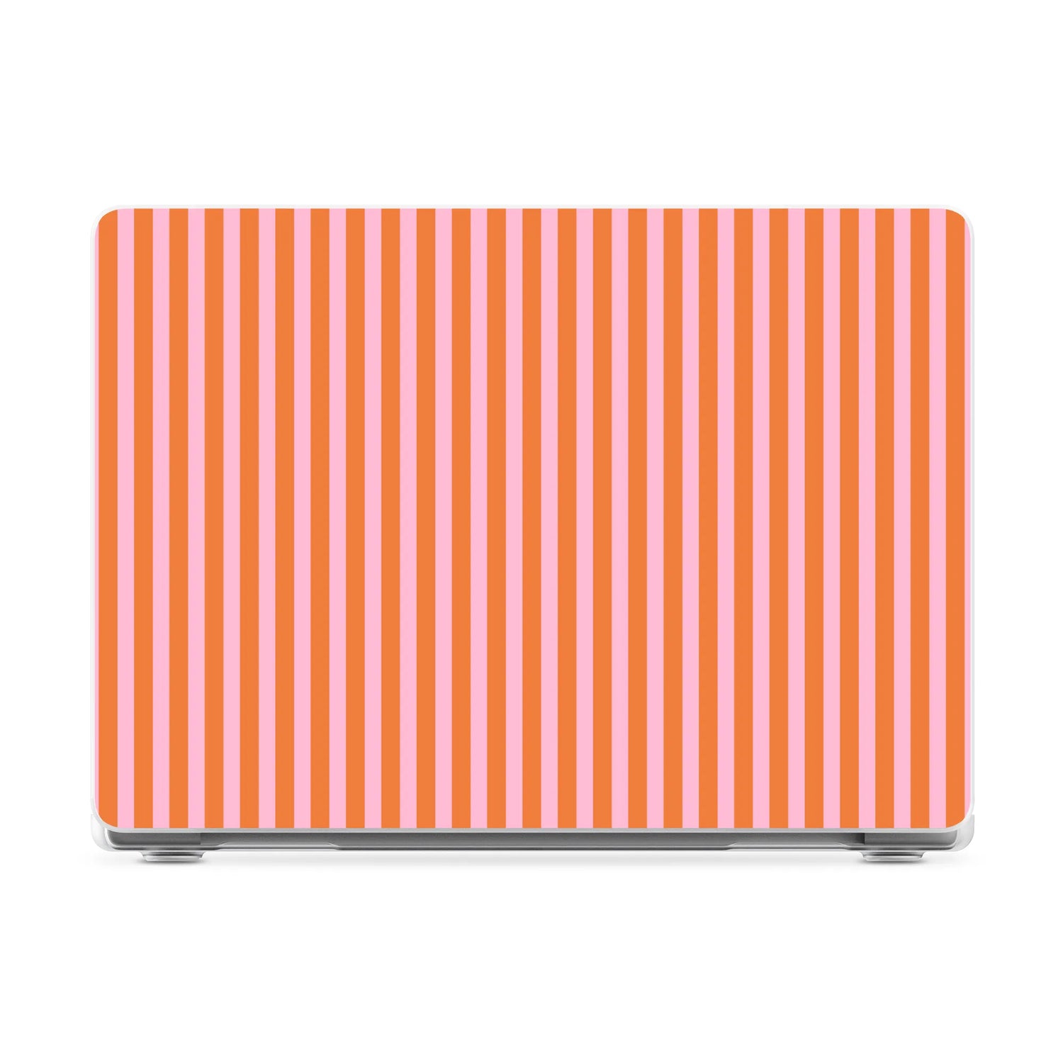 Perfect Stripes | Orange & Pink Stripes Laptop Shell