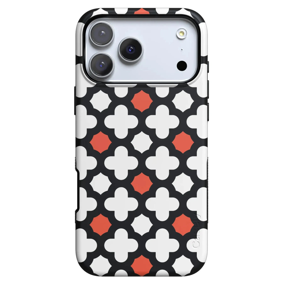 Red Lattice Tile | High Contrast Design Case