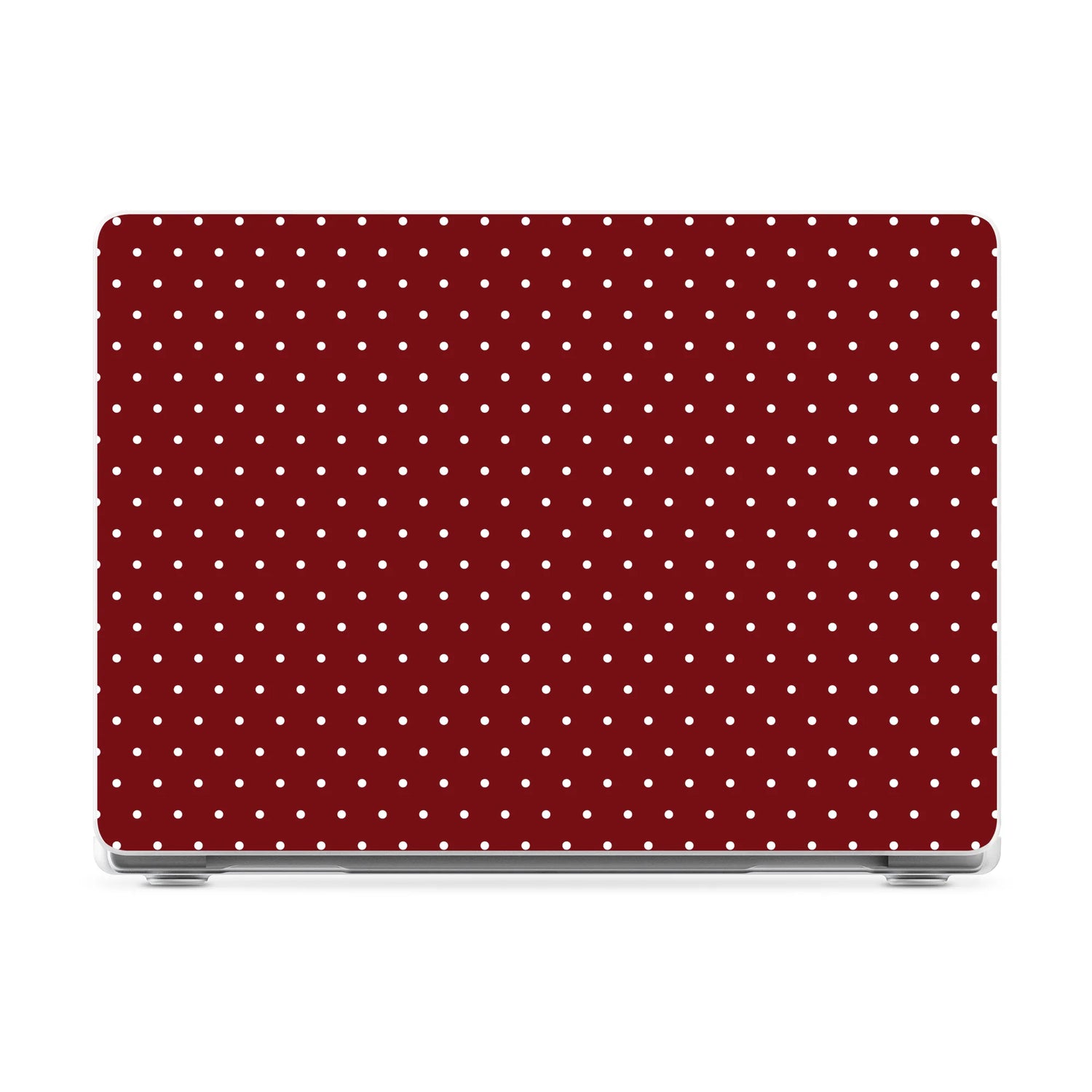 On the Dot | Maroon Polka Dot Laptop Shell