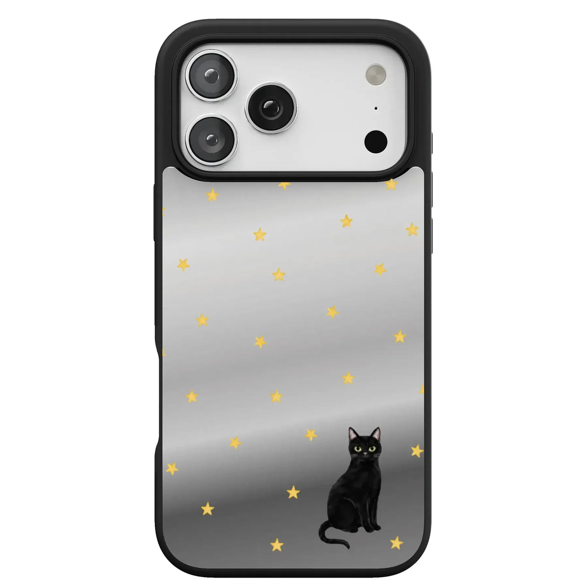 Black Meow-gic | Mirrored Cat Case