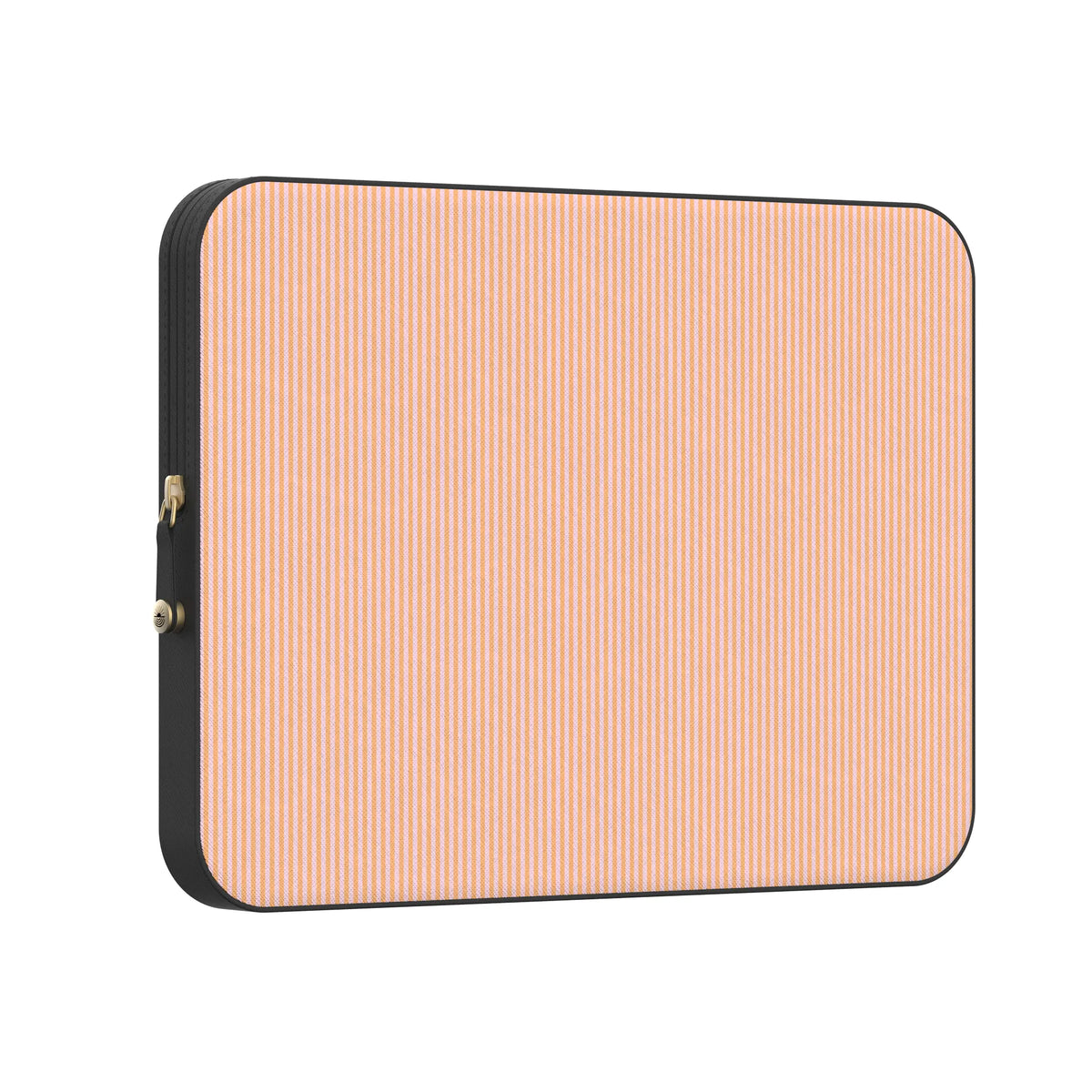 Stripes and the City | Orange & Pink Pinstripe Laptop Case