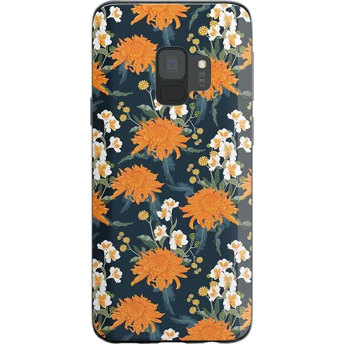 Off Tropic Floral | Exotic Orange Flower Samsung Case