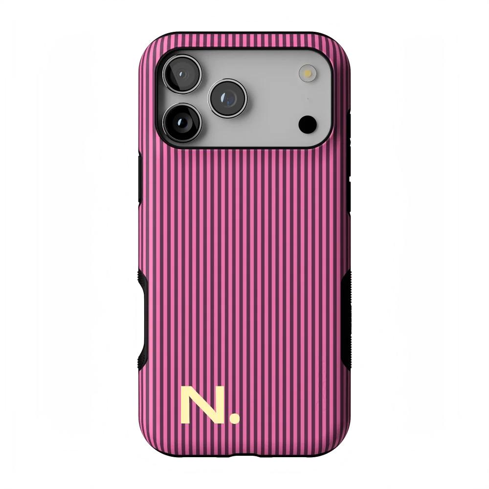 Stripes and the City | Pink & Purple Pinstripe Case