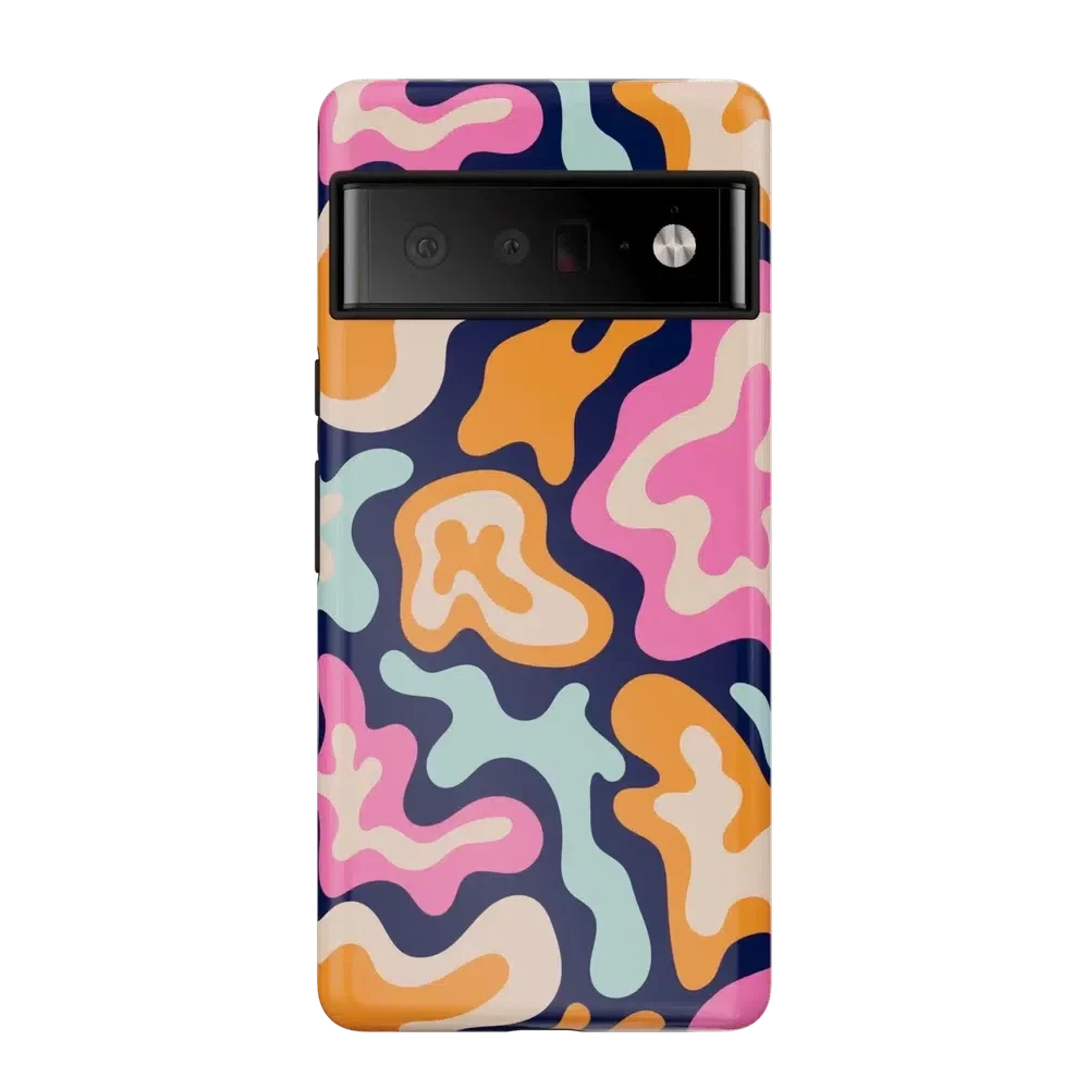 Midnight Color Splash | Abstract Retro Google Pixel Case