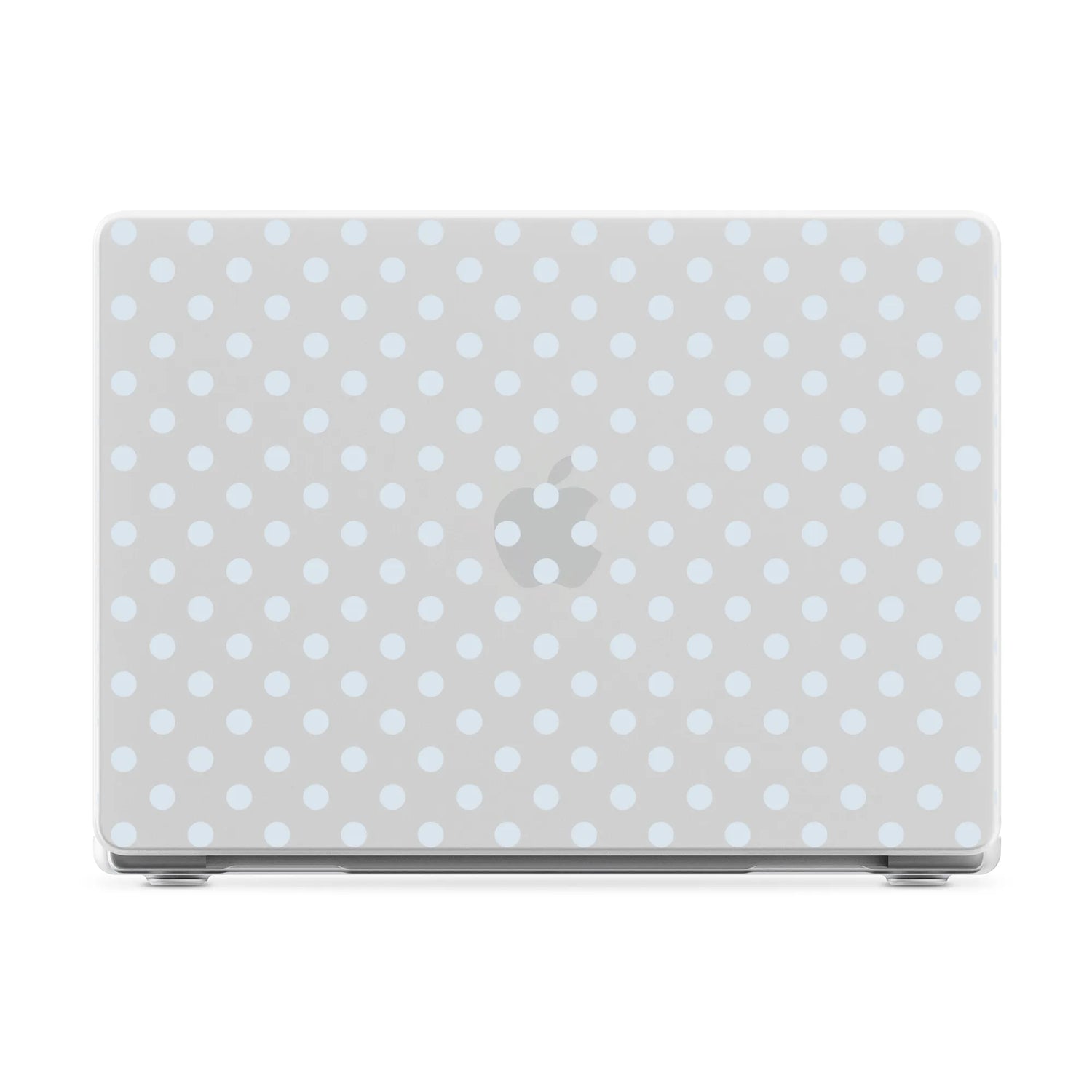 Spotted in SoHo | Light Blue Clear Polka Dot Laptop Shell