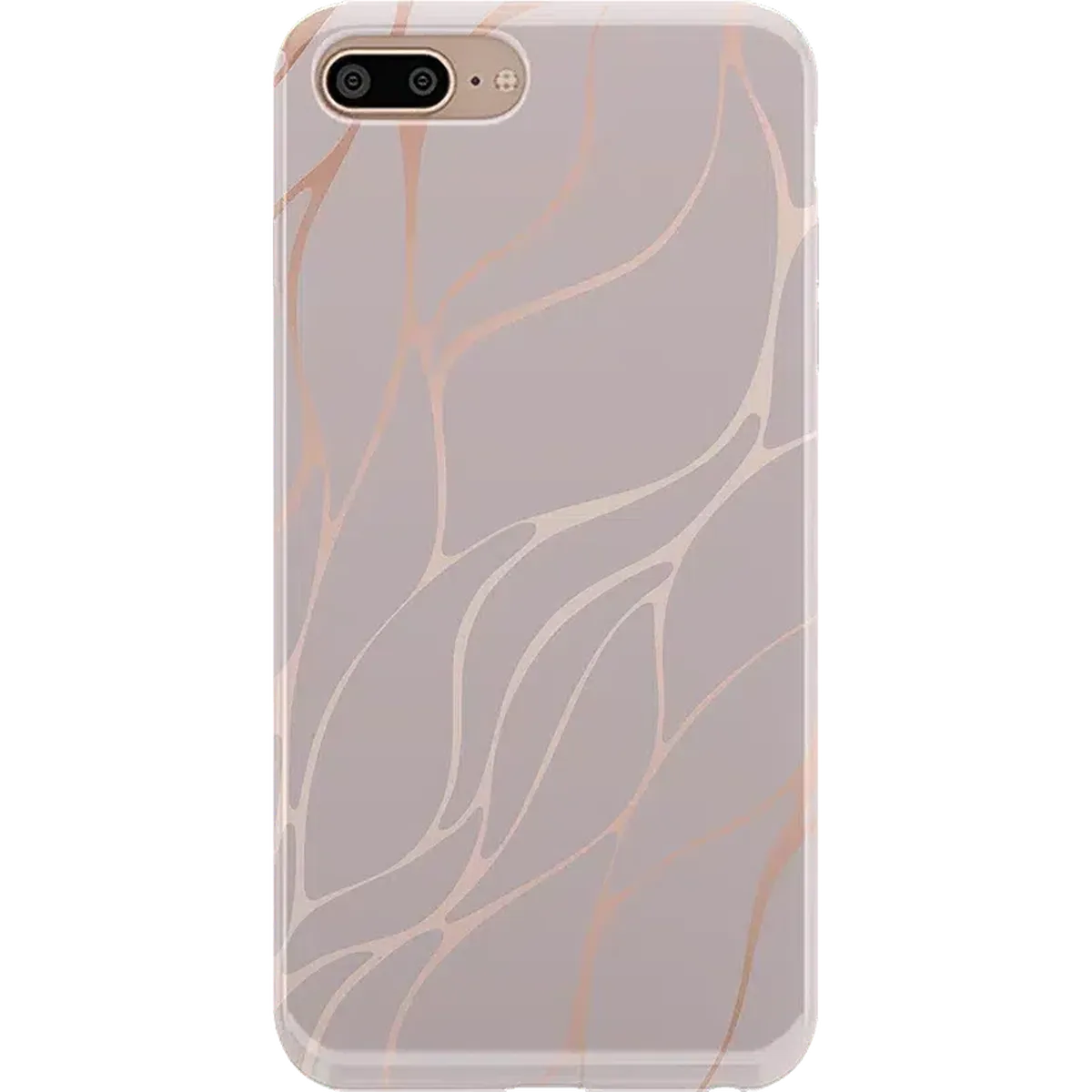 Midnight Ride | Pink and Gold Metallic Waves Case
