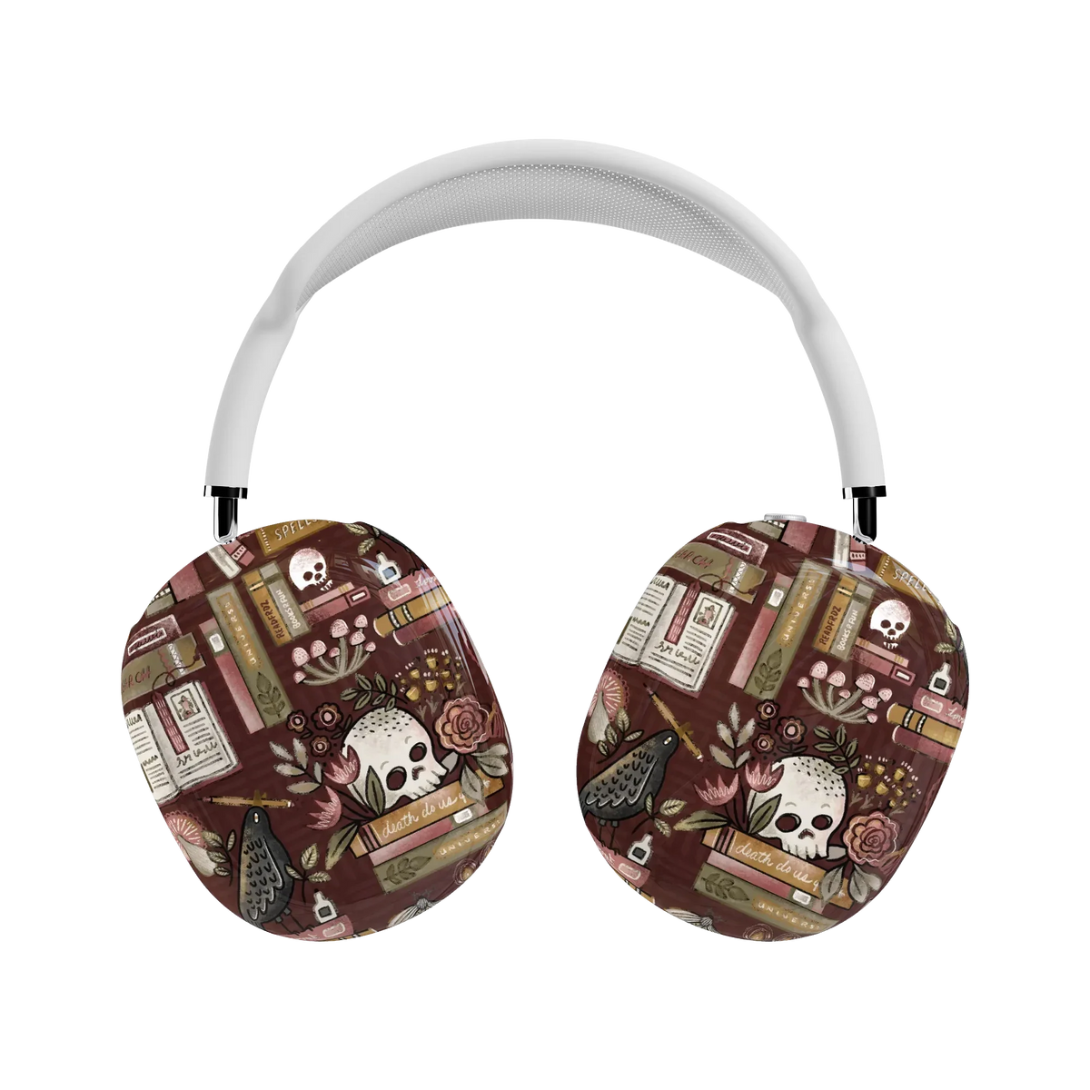 Gothic Noir | Spooky Bookshelf AirPods Max Case