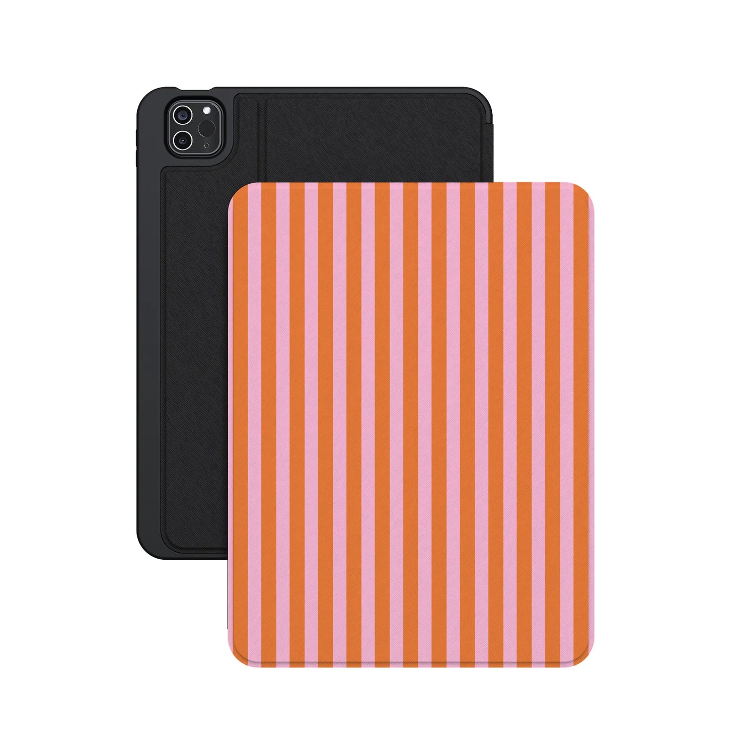 Perfect Stripes | Orange & Pink Stripes iPad Case