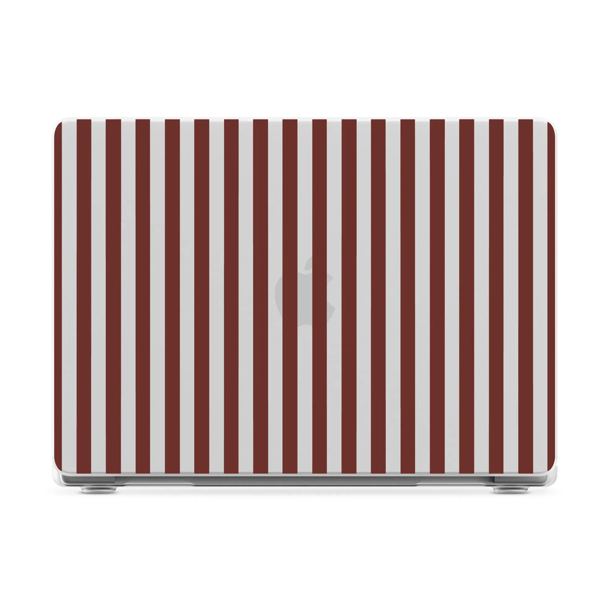 Sunday in Brooklyn | Burgundy Stripes Laptop Shell