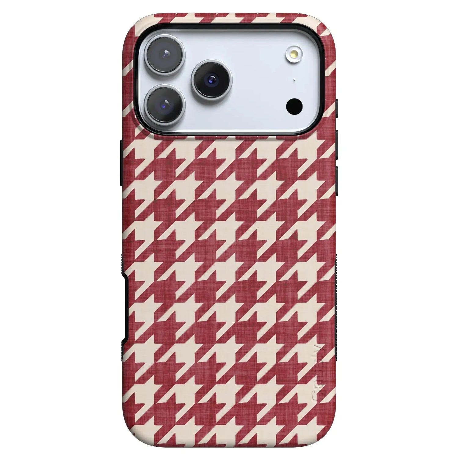 Scarlet Stitch | Red Houndstooth Case