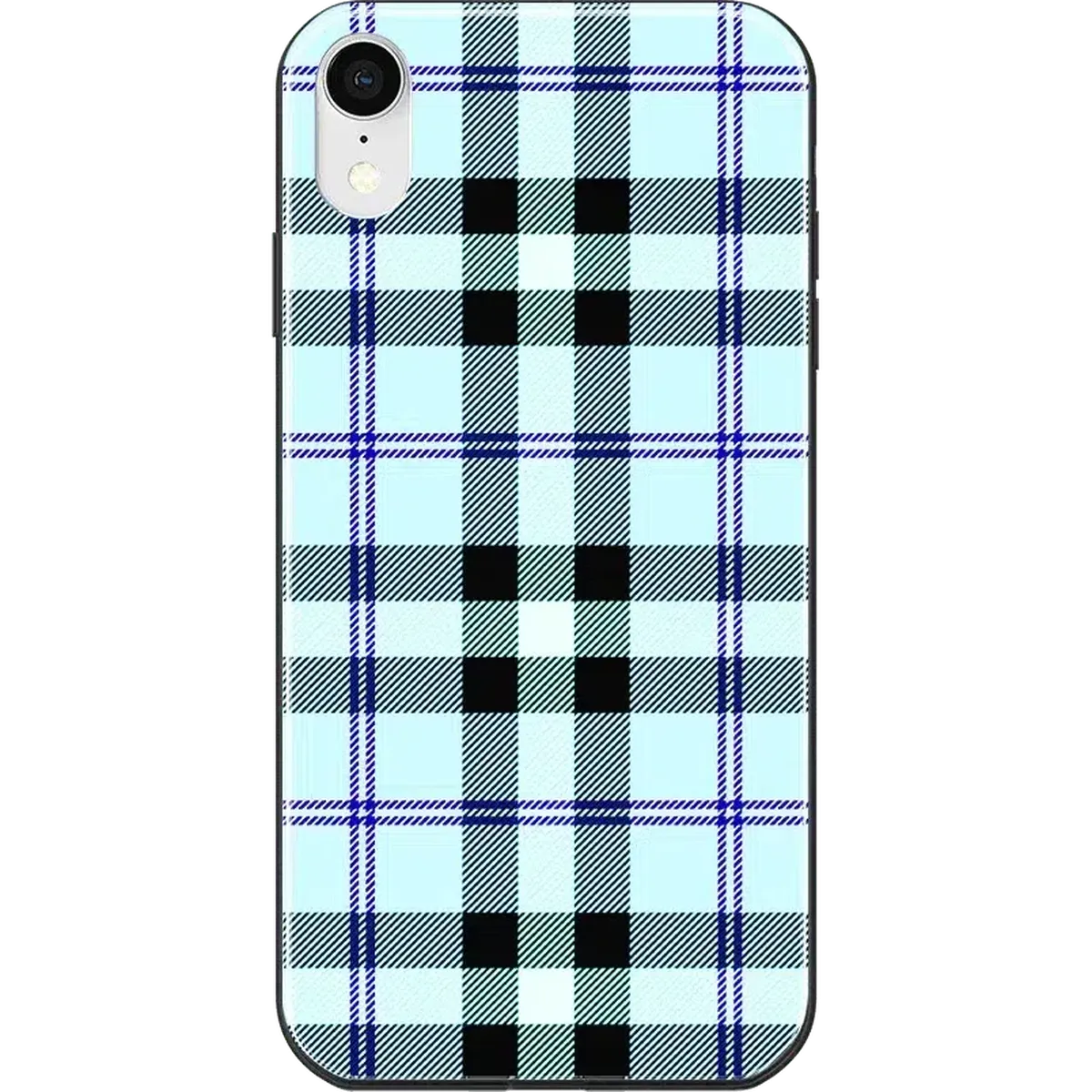 As if! | Light Blue Plaid Case