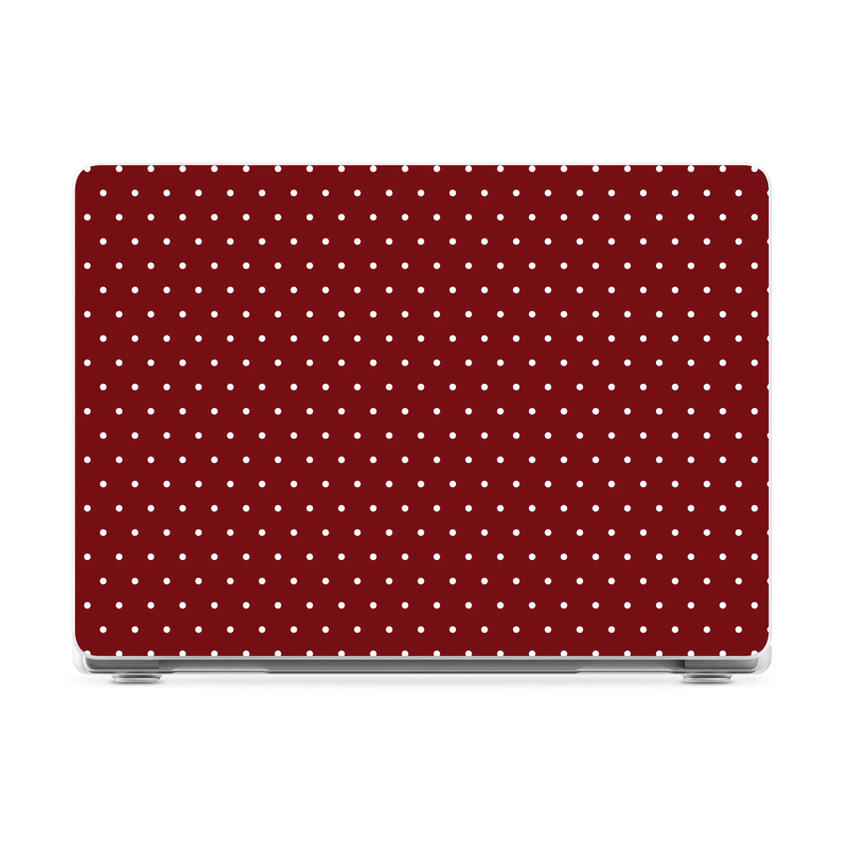 On the Dot | Maroon Polka Dot Laptop Shell