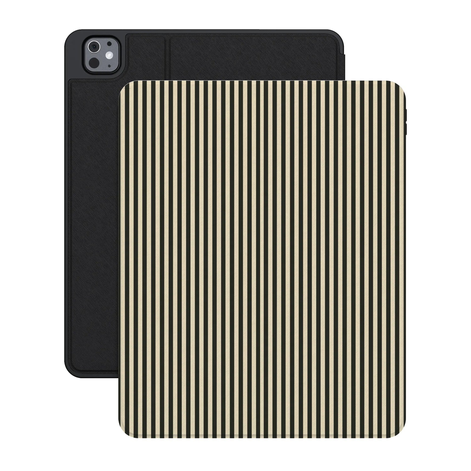 Stripes and the City | Black Pinstripes iPad Case