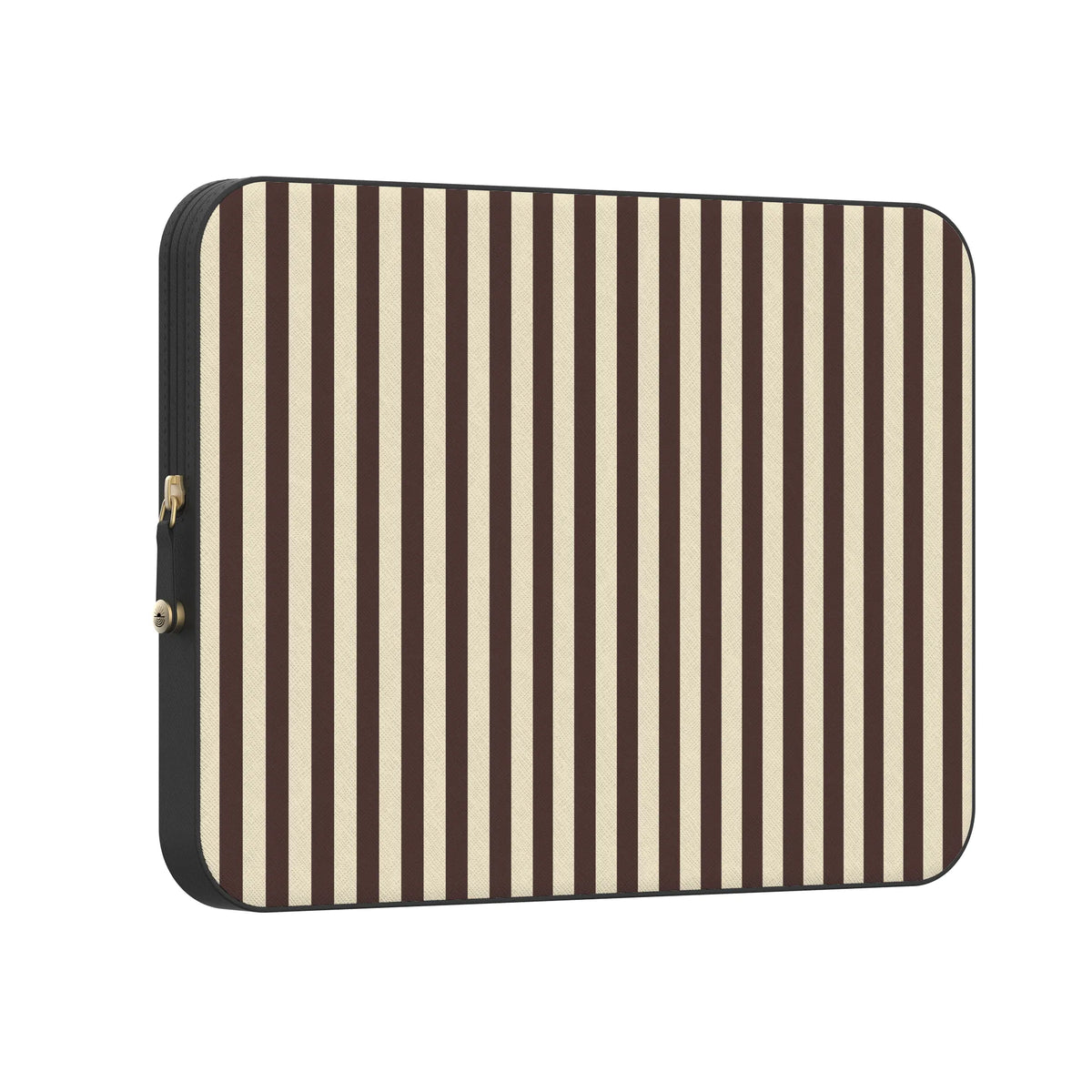 S'more Stripes | Brown Striped Laptop Case