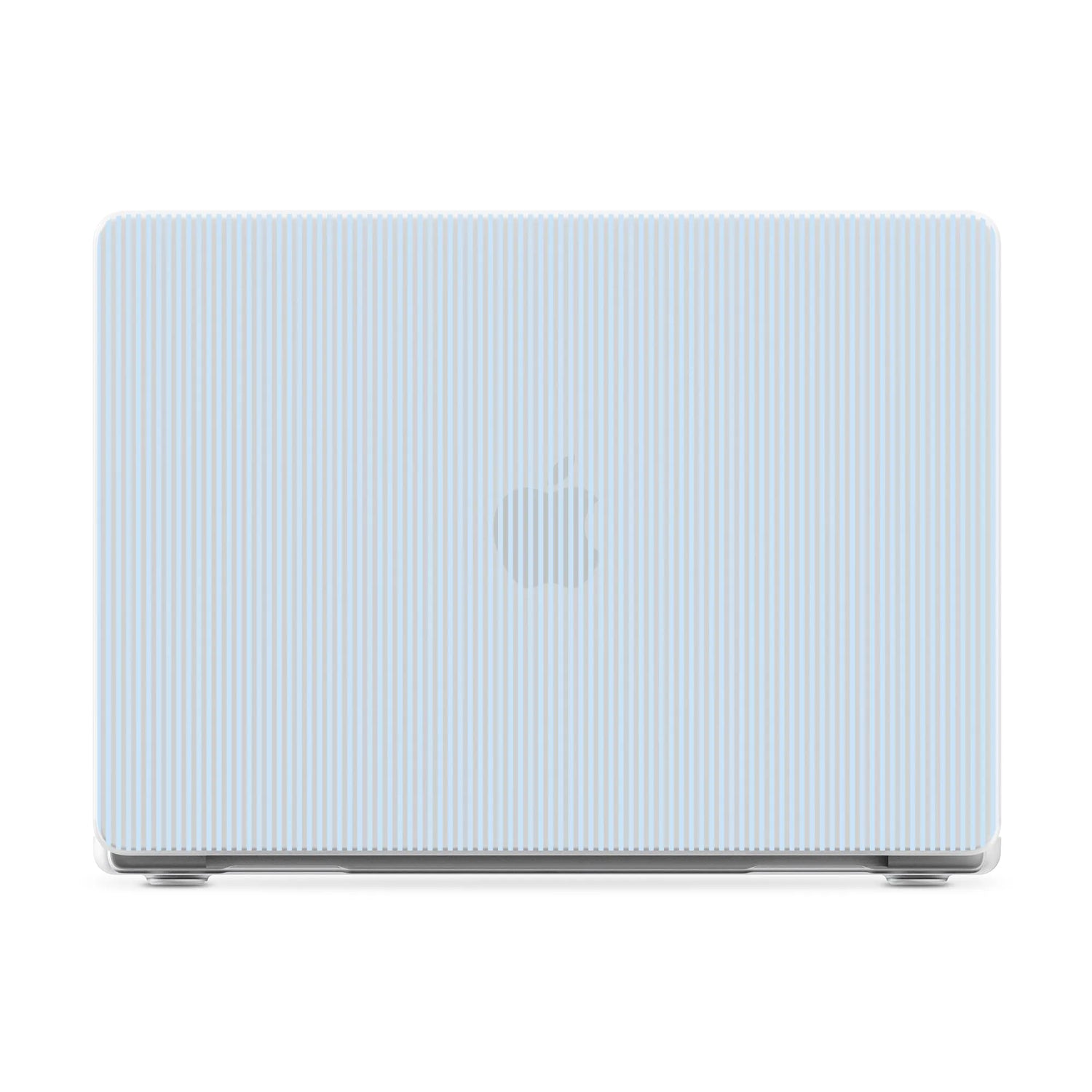 Stripes and the City | Light Blue Pinstripe Laptop Shell