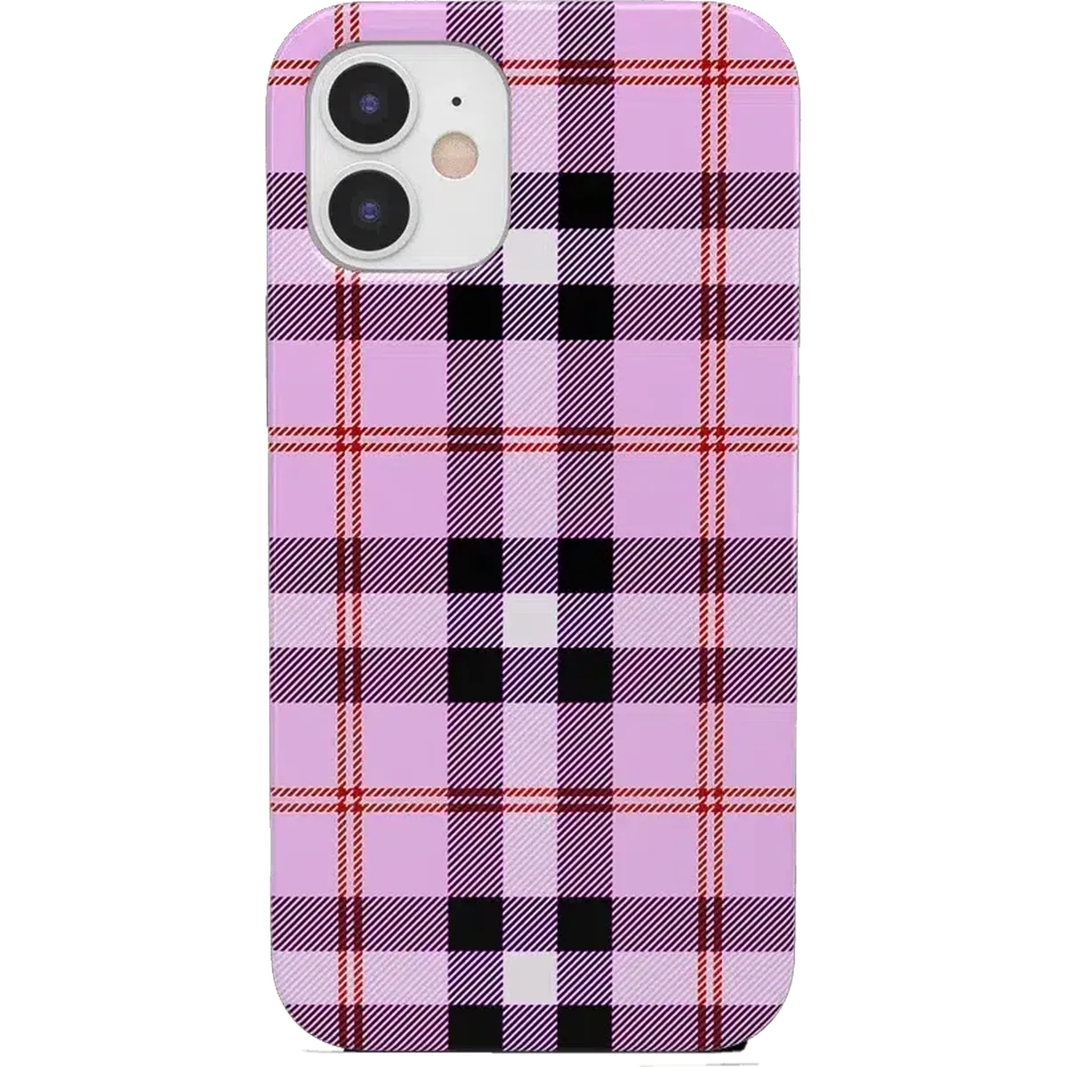 As if! | Light Purple Plaid Case