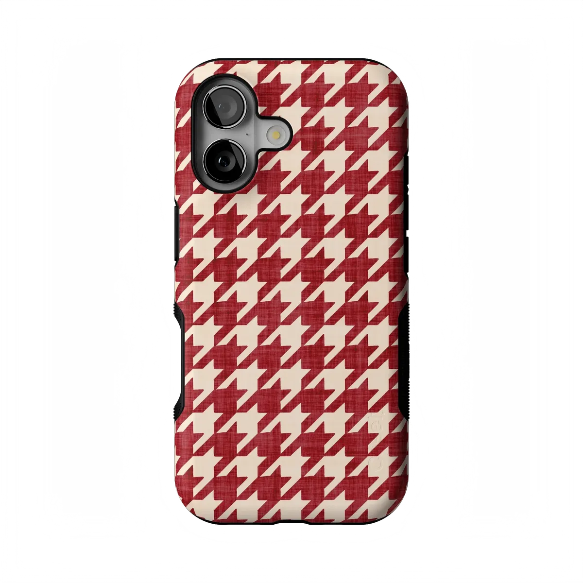 Scarlet Stitch | Red Houndstooth Case