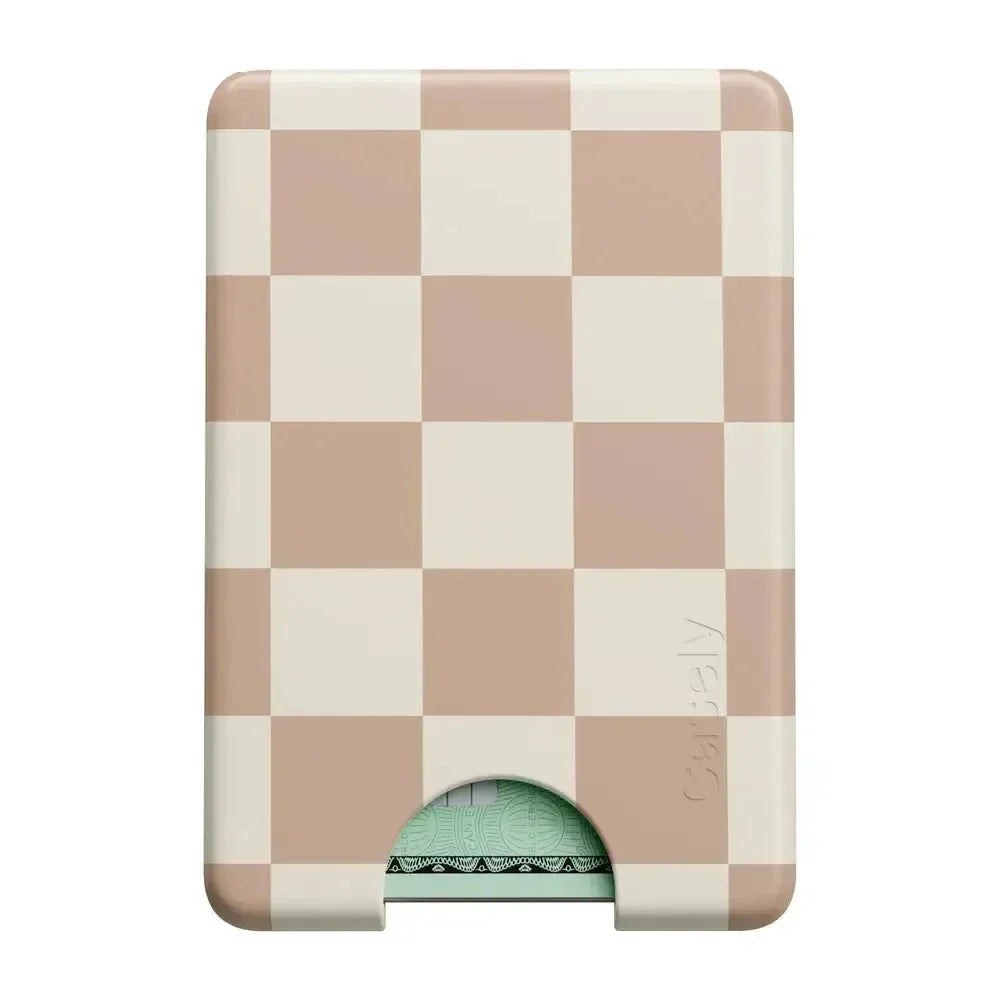 Fit Check | Neutral Checkerboard MagWallet