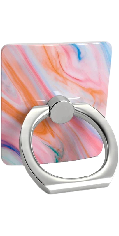 You're a Gem | Rainbow Marble Swirl Phone Ring