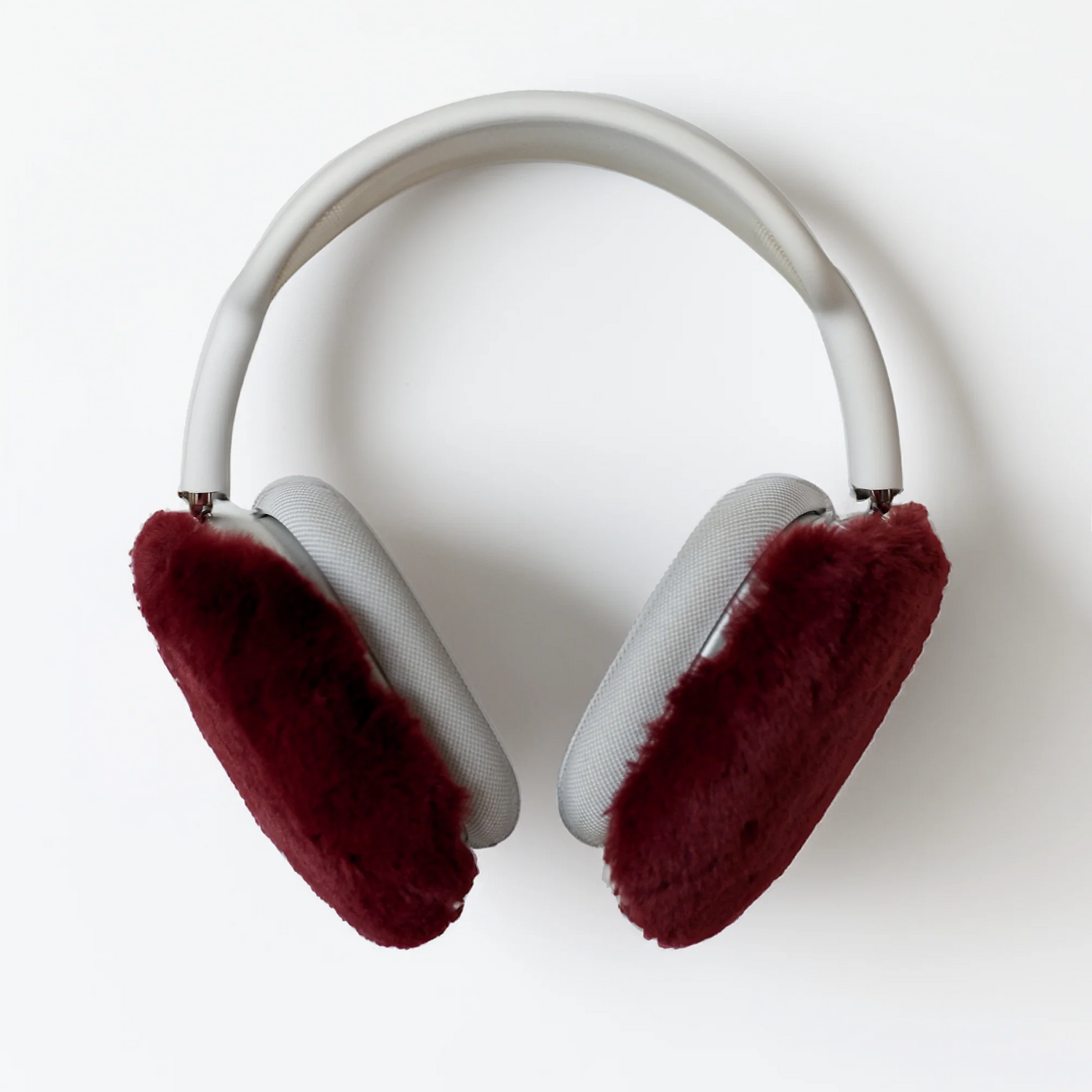 Dark Red Fluffy Earmuffs | AirPods Max Case