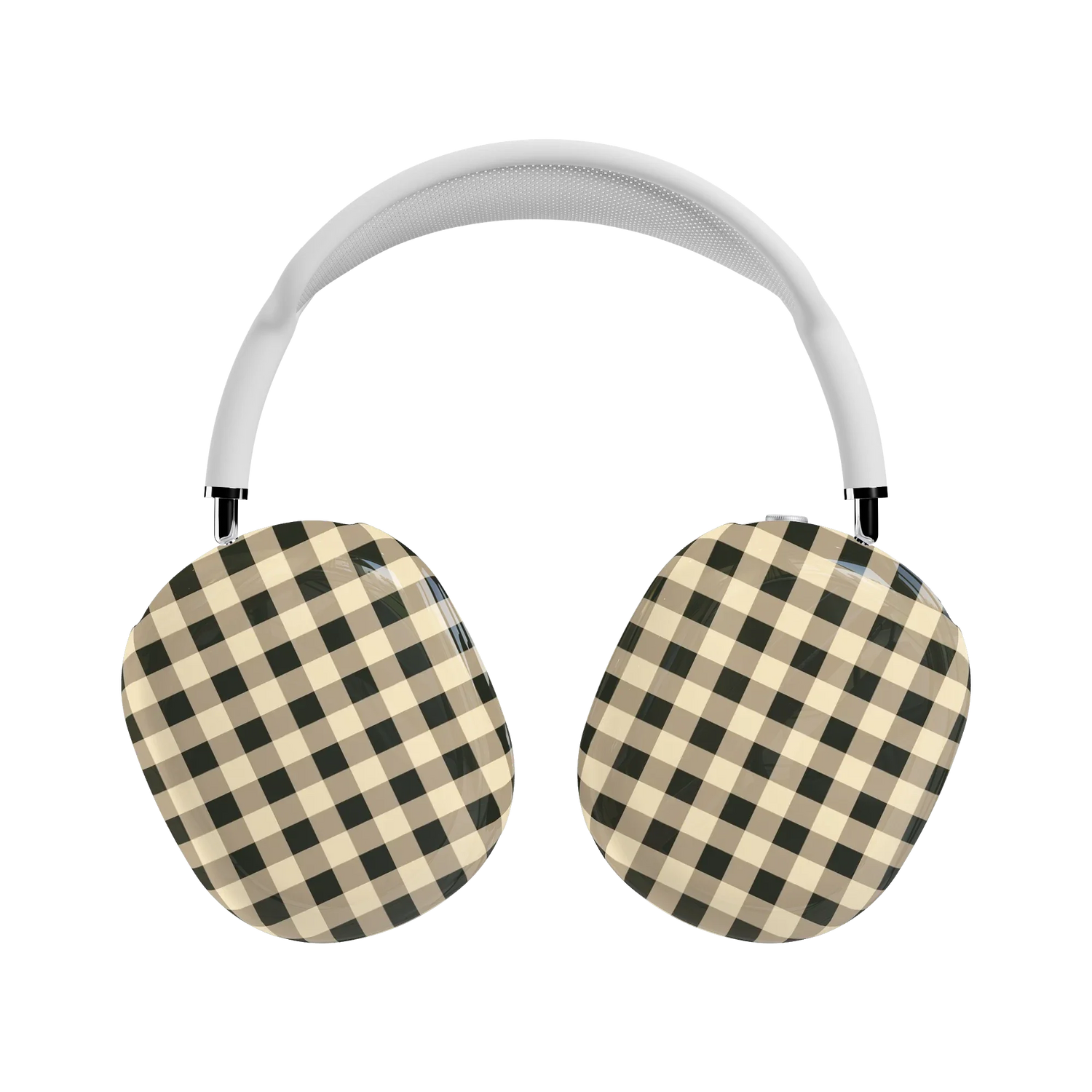 Cedar Lane | Black & Cream Gingham AirPods Max Case