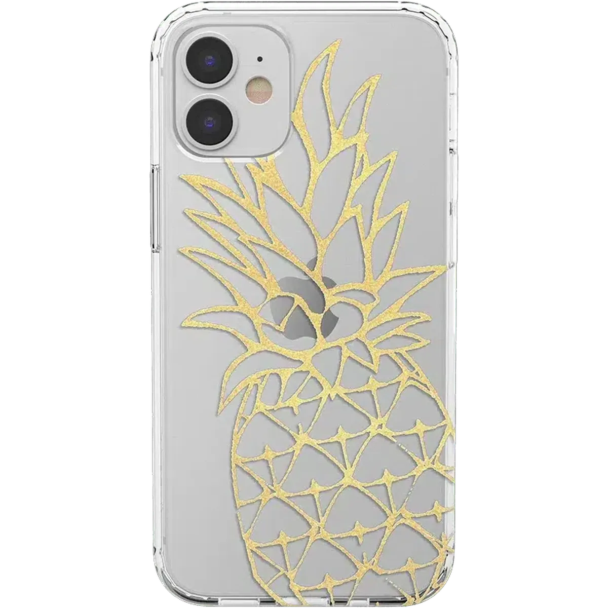 You're a Fine-Apple | Gold Pineapple Clear Case